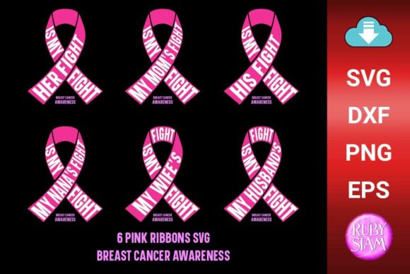 6 Pink Ribbons Cancer Awareness SVG Review