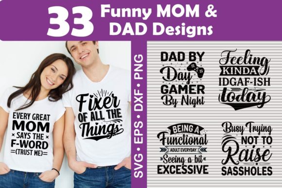 Funny Mom and Dad Quotes SVG Bundle Review