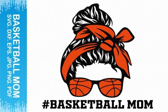Messy Bun Basketball Mom Clipart Review