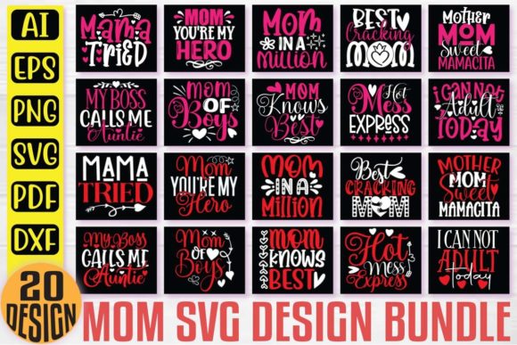 Mom T-Shirt and SVG Design Bundle Review
